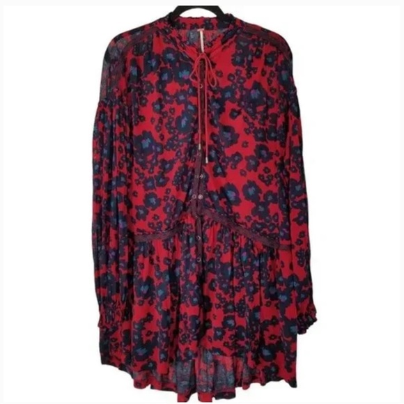 NWT $128R Free People Love Letter Floral Print Tunic Dress. Size Medium - Picture 8 of 14